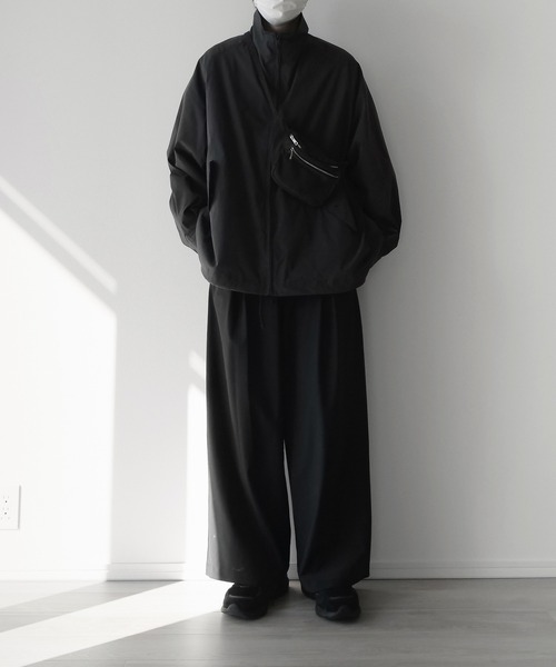 remer(リメール)の「loose basic Hi-neck jacket / ルーズベーシックハイネックジャケット(ブルゾン・メンズ・チャコールグレー/カーキ・SMALL/MEDIUM/LARGE)」の16枚目の写真