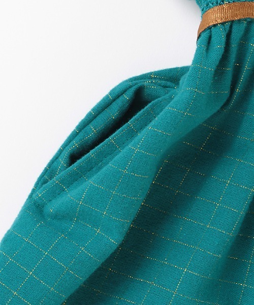 petit main（プティマイン）の「スモッキングワンピース（ワンピース・キッズ・パープル/オフホワイト/ターコイズブルー・80ｃｍ/90cm/110cm/100cm/120cm/130cm）」の11枚目の写真