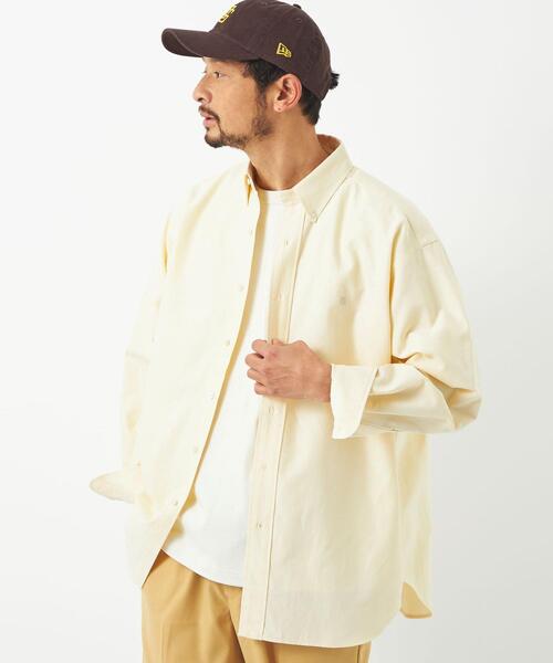 UNIVERSAL OVERALL（ユニバーサルオーバーオール）の「【別注】＜UNIVERSAL OVERALL＞オックス ボタンダウン シャツ（シャツ/ブラウス・メンズ・クリーム・M/L）」の3枚目の写真
