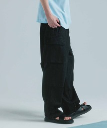 ADAM ET ROPE' | 【コットンUSA】ドライタッチデニム ワイドカーゴパンツ/サステナブル(カーゴパンツ)