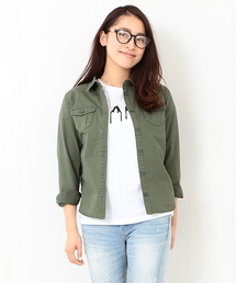 Ray BEAMS | Ray BEAMS / Wポケット ミリタリーシャツ(シャツ/ブラウス)