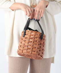 【BAGMATI/ バグマティ】 筒形かごバッグ