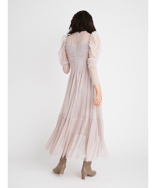 SNIDEL sustainableプリーツチュールワンピース トワルドジュイ Fubail / Sustainableプリーツチュールワンピース 単品購入で約5