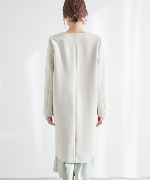 ROPE' PICNIC（ロペピクニック）の「ダンボールカラーレスコート　スプリングコート（その他アウター・レディース・ベージュ/ライトグリーン/ブラウン系その他・40/38）」の17枚目の写真