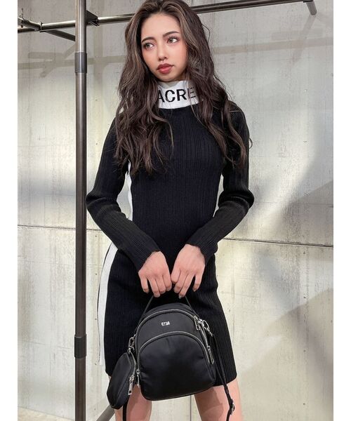 GYDA(ジェイダ)の「SACRED ニットタイトワンピース(ワンピース・レディース・ブラック/ベージュ・FREE)」の10枚目の写真