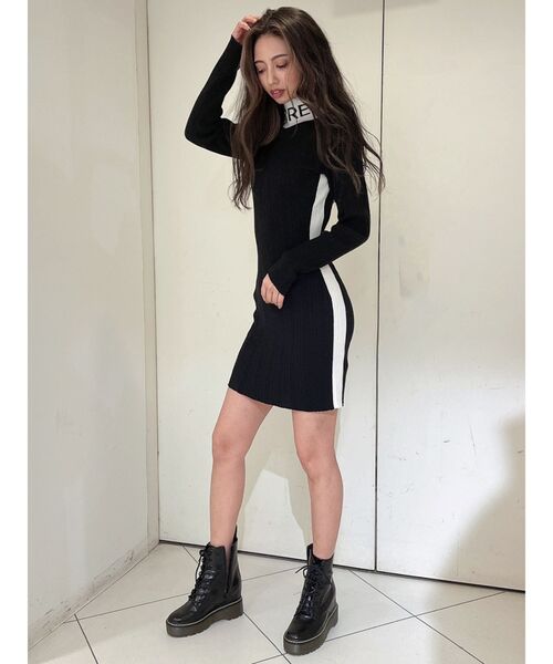 GYDA(ジェイダ)の「SACRED ニットタイトワンピース(ワンピース・レディース・ブラック/ベージュ・FREE)」の13枚目の写真