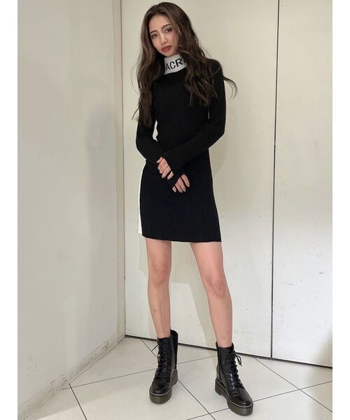 GYDA(ジェイダ)の「SACRED ニットタイトワンピース(ワンピース・レディース・ブラック/ベージュ・FREE)」の14枚目の写真