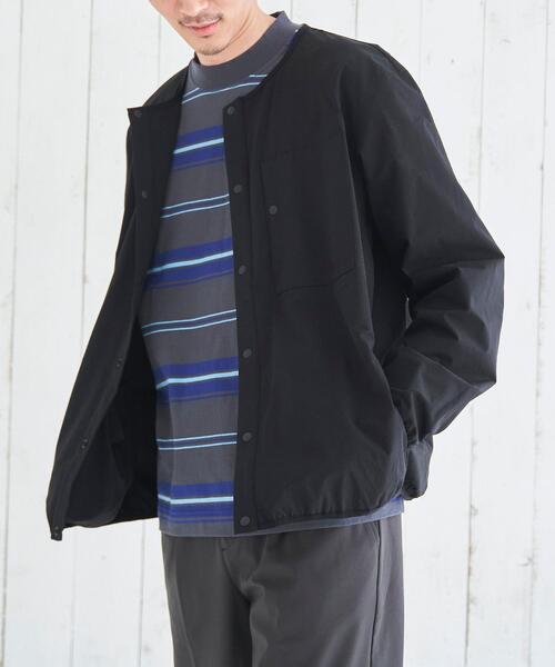 coen（コーエン）の「SIERRATEXノーカラーブルゾン（ブルゾン・メンズ・ダークグレー/ベージュ/ネイビー/ブラック・LARGE/X-LARGE/SMALL/MEDIUM）」の6枚目の写真