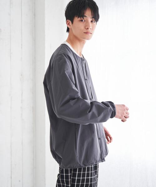 coen（コーエン）の「SIERRATEXノーカラーブルゾン（ブルゾン・メンズ・ダークグレー/ベージュ/ネイビー/ブラック・LARGE/X-LARGE/SMALL/MEDIUM）」の10枚目の写真