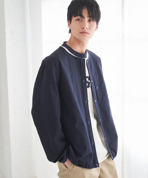 coen（コーエン）の「SIERRATEXノーカラーブルゾン（ブルゾン・メンズ・ダークグレー/ベージュ/ネイビー/ブラック・LARGE/X-LARGE/SMALL/MEDIUM）」の15枚目の写真