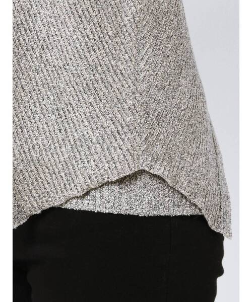 LAGUNAMOON（ラグナムーン）の「アシンメトリーギャザーニットプルオーバー（ニット/セーター・レディース・オレンジ/アイボリー/その他1・FREE）」の9枚目の写真