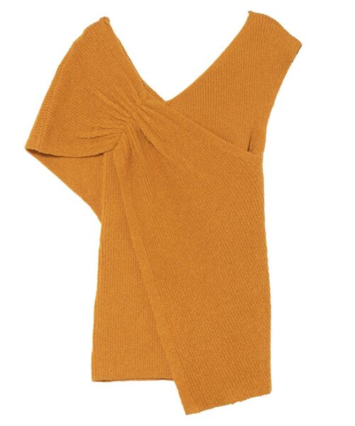 LAGUNAMOON（ラグナムーン）の「アシンメトリーギャザーニットプルオーバー（ニット/セーター・レディース・オレンジ/アイボリー/その他1・FREE）」の13枚目の写真