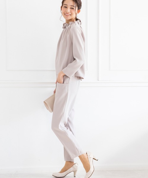 kaene（カエン）の「【kaene】パールボタンパンツ/単品（その他パンツ・レディース・ネイビー/ベージュ・9号）」の10枚目の写真