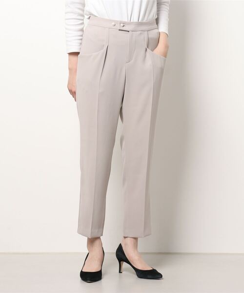 kaene（カエン）の「【kaene】パールボタンパンツ/単品（その他パンツ・レディース・ネイビー/ベージュ・9号）」の4枚目の写真