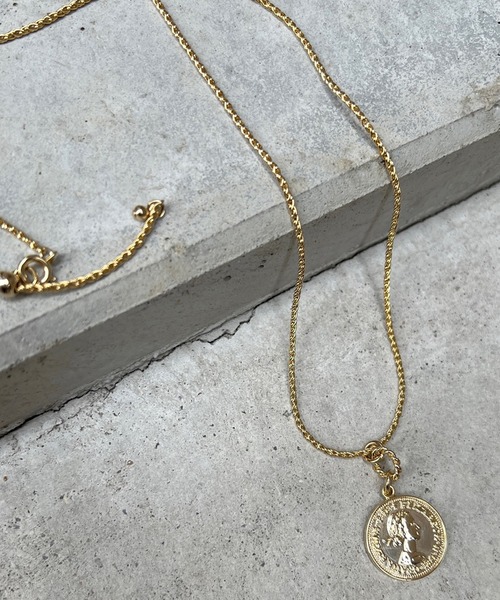 DouDou(ドゥドゥ)の「コインネックレス(ネックレス・レディース・シルバー/ゴールド・FREE)」の1枚目の写真