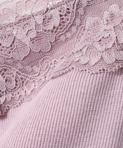 Honeys（ハニーズ）の「テレコレースキャミソール（キャミソール・レディース・ネイビー/ピンク系その他/オフホワイト/モカ/ライトベージュ/ブラック/ブルー系その他/ダークブルー/キャメル・S/M/L/LL）」の12枚目の写真