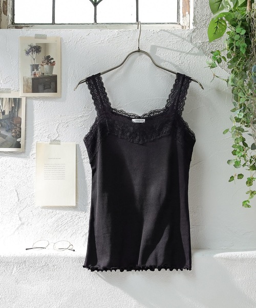 Honeys（ハニーズ）の「テレコレースキャミソール（キャミソール・レディース・ネイビー/ピンク系その他/オフホワイト/モカ/ライトベージュ/ブラック/ブルー系その他/ダークブルー/キャメル・S/M/L/LL）」の22枚目の写真