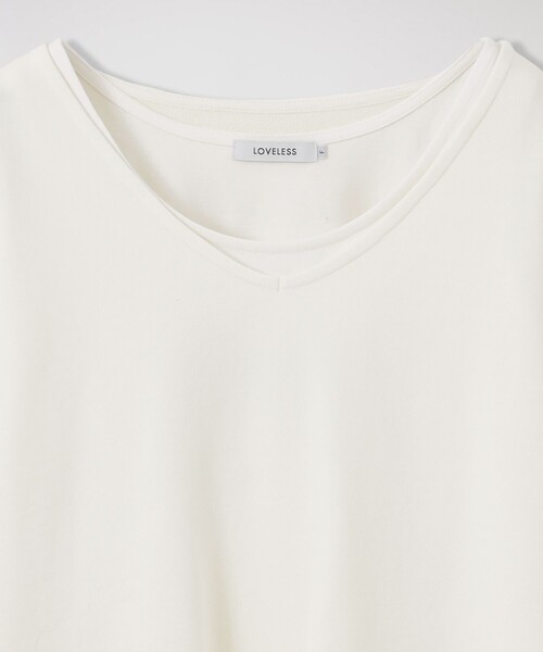 LOVELESS(ラブレス)の「ピグメント レイヤード オーバートップス(その他トップス・レディース・チャコールグレー/ペールイエロー・FREE)」の4枚目の写真