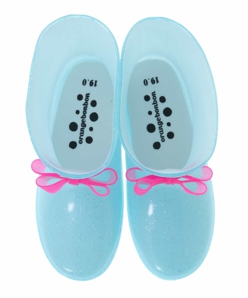 a.v.v（アーヴェヴェ）の「[KIDS]【数量限定】レインシューズ[WEB限定サイズ]（レインシューズ・キッズ・ライトブルー/ライトパープル・18/19）」の5枚目の写真