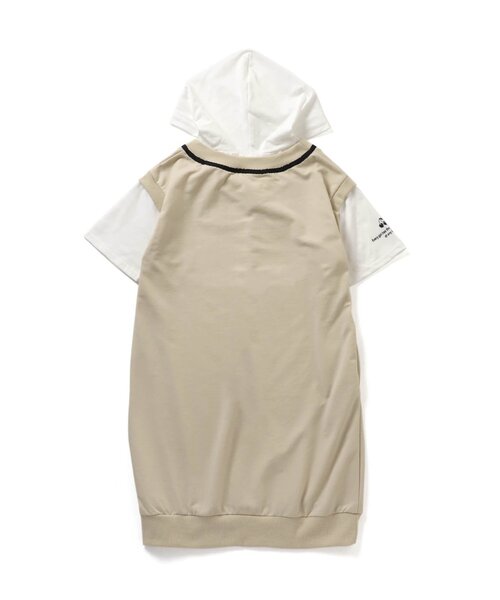 algy(アルジー)の「ベストドッキング風ワンピ(ワンピース・キッズ・ネイビー/ベージュ/サックスブルー・SMALL/MEDIUM/XX-SMALL/X-SMALL)」の4枚目の写真