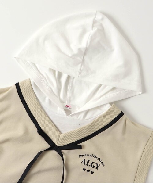 algy(アルジー)の「ベストドッキング風ワンピ(ワンピース・キッズ・ネイビー/ベージュ/サックスブルー・SMALL/MEDIUM/XX-SMALL/X-SMALL)」の10枚目の写真