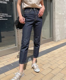 Meli rich | ロングシーズン使える。カラーデニムストレートパンツ(デニムパンツ)