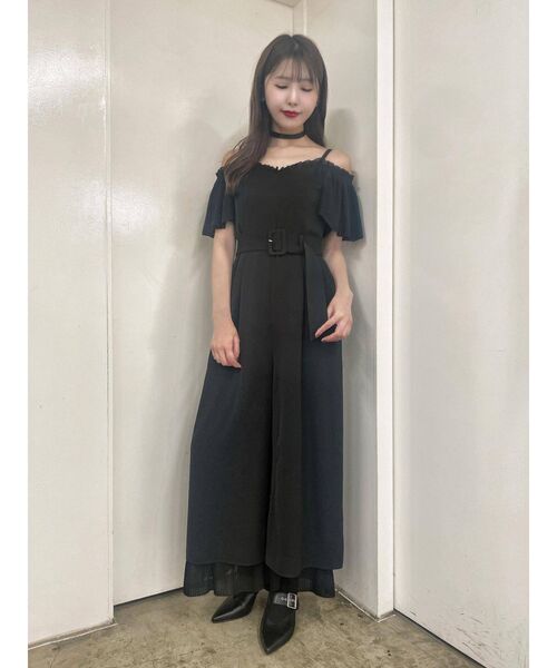 EATME（イートミー）の「オフショルロンパース（つなぎ/オールインワン・レディース・ブラック/その他1・SMALL/MEDIUM）」の9枚目の写真