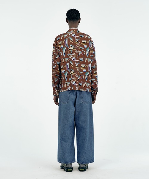 Iroquois（イロコイ）の「OPEN-END DENIM WIDE PT（デニムパンツ・メンズ・ケミカルウォッシュ/ライトインディゴブルー・1/3/2）」の8枚目の写真