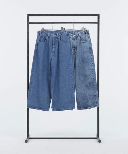 Iroquois（イロコイ）の「OPEN-END DENIM WIDE PT（デニムパンツ・メンズ・ケミカルウォッシュ/ライトインディゴブルー・1/3/2）」の21枚目の写真