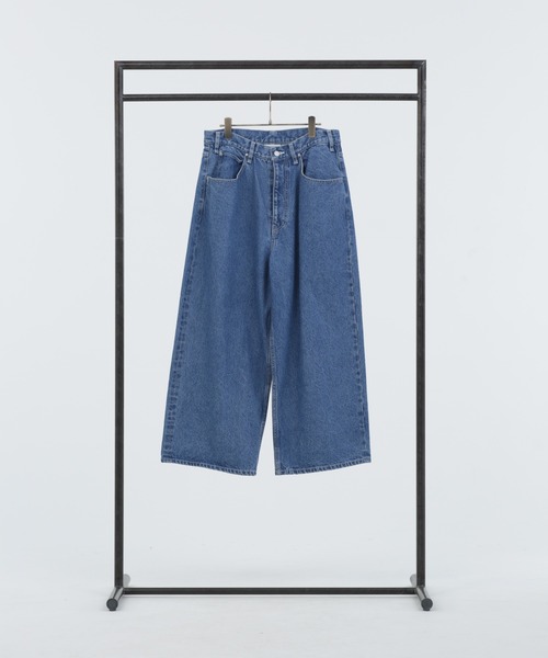 Iroquois（イロコイ）の「OPEN-END DENIM WIDE PT（デニムパンツ・メンズ・ケミカルウォッシュ/ライトインディゴブルー・1/3/2）」の18枚目の写真