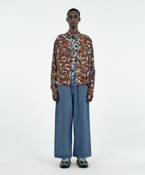 Iroquois（イロコイ）の「OPEN-END DENIM WIDE PT（デニムパンツ・メンズ・ケミカルウォッシュ/ライトインディゴブルー・1/3/2）」の7枚目の写真