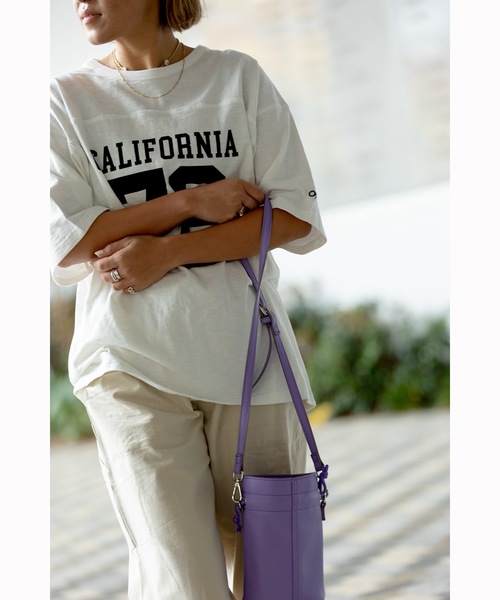 Ocean Pacific（オーシャンパシフィック）の「【OP:オーピー】レディース フットボールTシャツ（Tシャツ/カットソー・レディース・チャコールグレー/アイボリー/レッド・MEDIUM/LARGE/X-LARGE）」の14枚目の写真