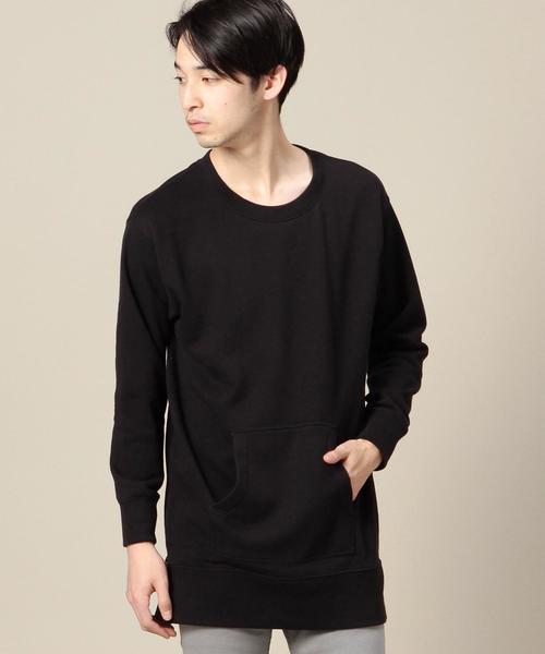 MONKEY TIME(モンキータイム)の「<monkey time> URAKE SD/ZP LONG SWT/スウェット◆(スウェット・メンズ・ブラック/オリーブ・SMALL/MEDIUM/LARGE)」の2枚目の写真