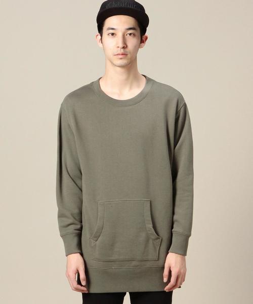 MONKEY TIME(モンキータイム)の「<monkey time> URAKE SD/ZP LONG SWT/スウェット◆(スウェット・メンズ・ブラック/オリーブ・SMALL/MEDIUM/LARGE)」の9枚目の写真