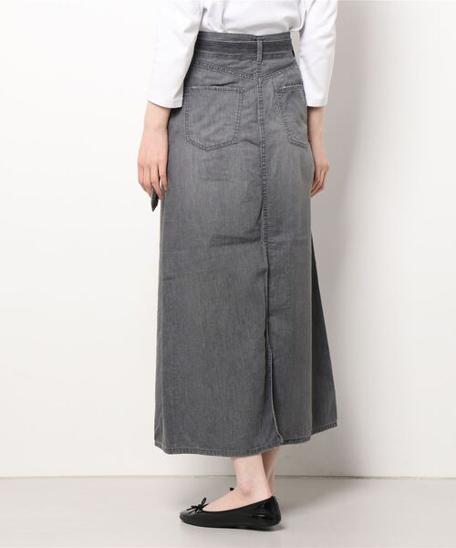 Moname（モナーム）の「Aラインデニムロングスカート（スカート・レディース・ブラック・FREE）」の14枚目の写真