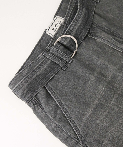 Moname（モナーム）の「Aラインデニムロングスカート（スカート・レディース・ブラック・FREE）」の6枚目の写真