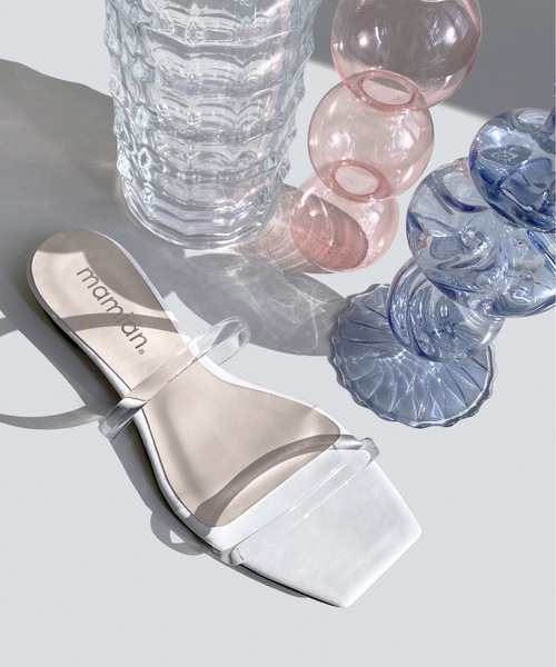 MAMIAN（マミアン）の「コードストラップ フラットサンダル（サンダル・レディース・ブラック/クリア/ライトブルー/レオパード・L/LL/M/S）」の3枚目の写真