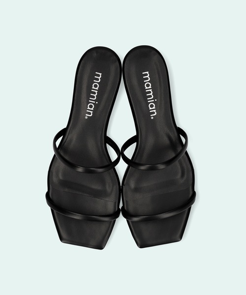 MAMIAN（マミアン）の「コードストラップ フラットサンダル（サンダル・レディース・ブラック/クリア/ライトブルー/レオパード・L/LL/M/S）」の12枚目の写真