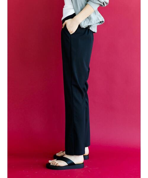 koe(コエ)の「カットジョーゼット サイドベンツパンツ*(スラックス・レディース・オレンジ/イエロー/ブラック・M)」の12枚目の写真