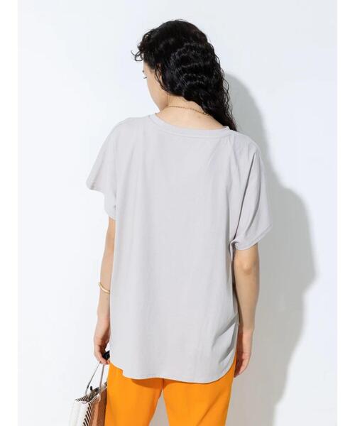 koe(コエ)の「カットジョーゼット サイドベンツパンツ*(スラックス・レディース・オレンジ/イエロー/ブラック・M)」の5枚目の写真