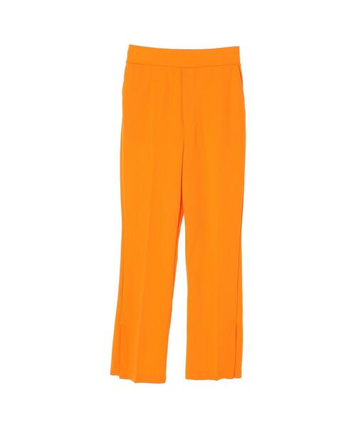 koe(コエ)の「カットジョーゼット サイドベンツパンツ*(スラックス・レディース・オレンジ/イエロー/ブラック・M)」の22枚目の写真