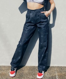 atmos pink | atmos pink 総柄ロゴデニムパンツ(デニムパンツ)