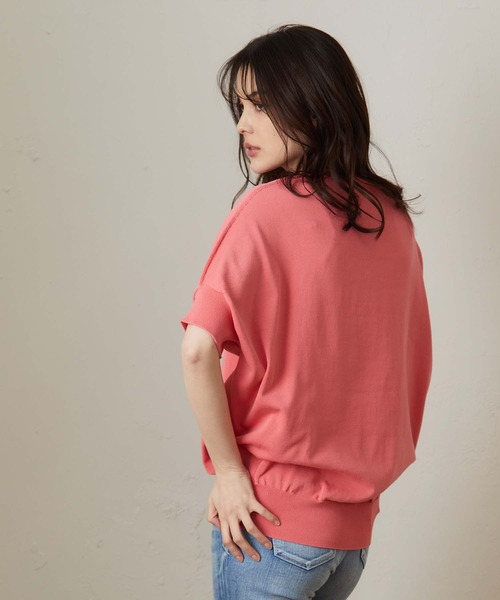 OUVRAGE CLASSE（ウヴラージュクラス）の「ドルマンプルオーバー（ニット/セーター・レディース・ベージュ/ピンク/サックスブルー/チャコールグレー・FREE）」の10枚目の写真