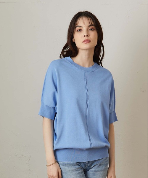 OUVRAGE CLASSE（ウヴラージュクラス）の「ドルマンプルオーバー（ニット/セーター・レディース・ベージュ/ピンク/サックスブルー/チャコールグレー・FREE）」の12枚目の写真