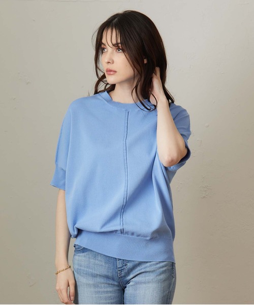 OUVRAGE CLASSE（ウヴラージュクラス）の「ドルマンプルオーバー（ニット/セーター・レディース・ベージュ/ピンク/サックスブルー/チャコールグレー・FREE）」の13枚目の写真