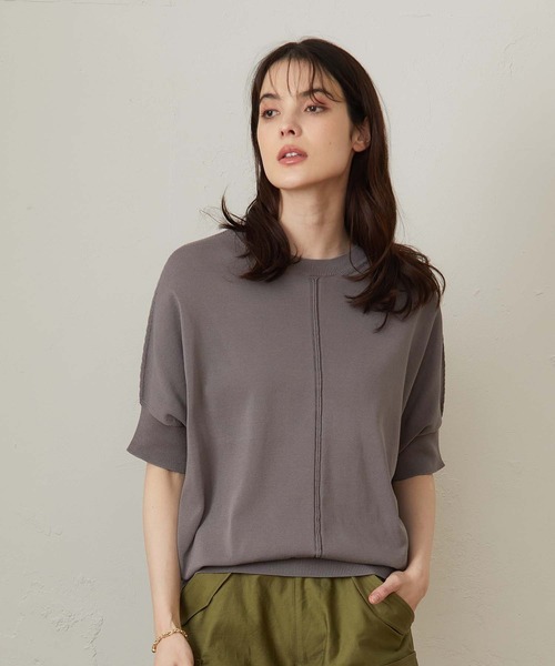 OUVRAGE CLASSE（ウヴラージュクラス）の「ドルマンプルオーバー（ニット/セーター・レディース・ベージュ/ピンク/サックスブルー/チャコールグレー・FREE）」の15枚目の写真