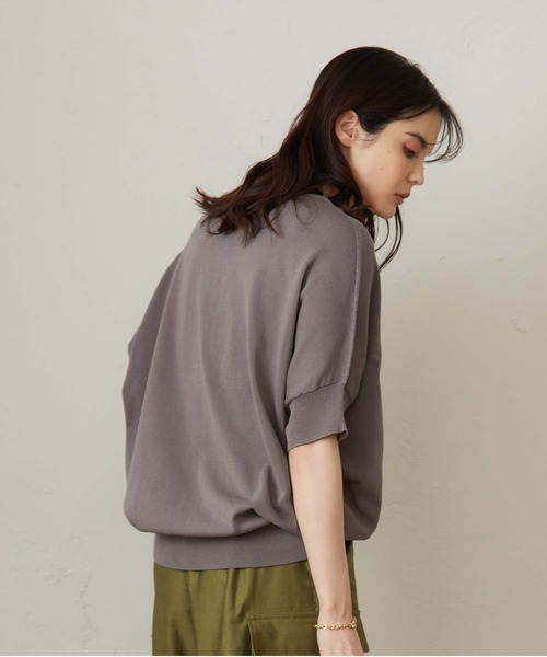OUVRAGE CLASSE（ウヴラージュクラス）の「ドルマンプルオーバー（ニット/セーター・レディース・ベージュ/ピンク/サックスブルー/チャコールグレー・FREE）」の16枚目の写真