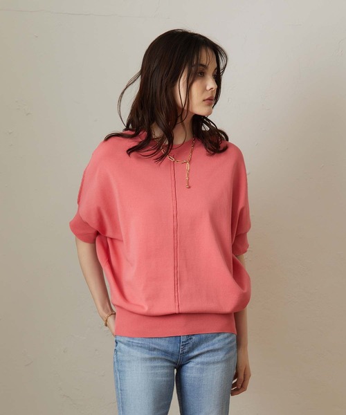 OUVRAGE CLASSE（ウヴラージュクラス）の「ドルマンプルオーバー（ニット/セーター・レディース・ベージュ/ピンク/サックスブルー/チャコールグレー・FREE）」の22枚目の写真