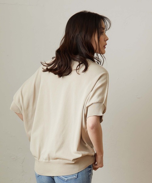 OUVRAGE CLASSE（ウヴラージュクラス）の「ドルマンプルオーバー（ニット/セーター・レディース・ベージュ/ピンク/サックスブルー/チャコールグレー・FREE）」の21枚目の写真