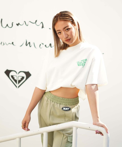 ROXY(ロキシー)の「【ZOZO限定アイテム】SEE YOU AT ROXY TEE/ロキシーバックプリント半袖Tシャツ(Tシャツ/カットソー・レディース・ブラック/グリーン/ナチュラル・FREE)」の3枚目の写真